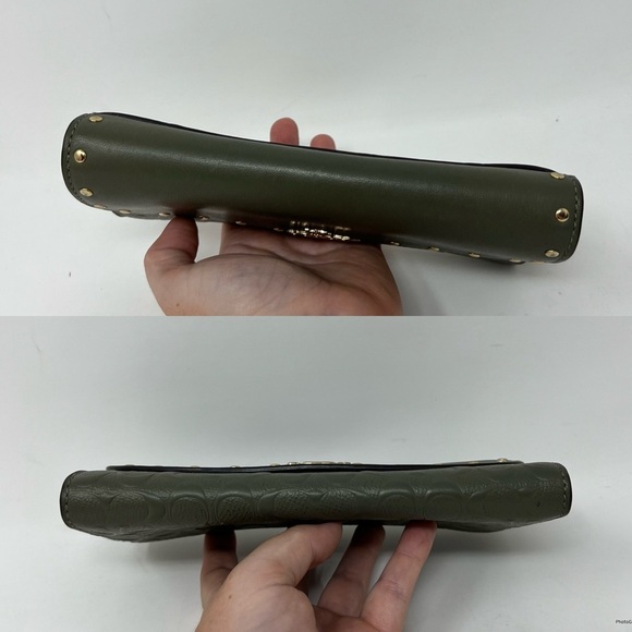 Coach Slim Envelope Wallet With Rivets - Picture 10 of 13